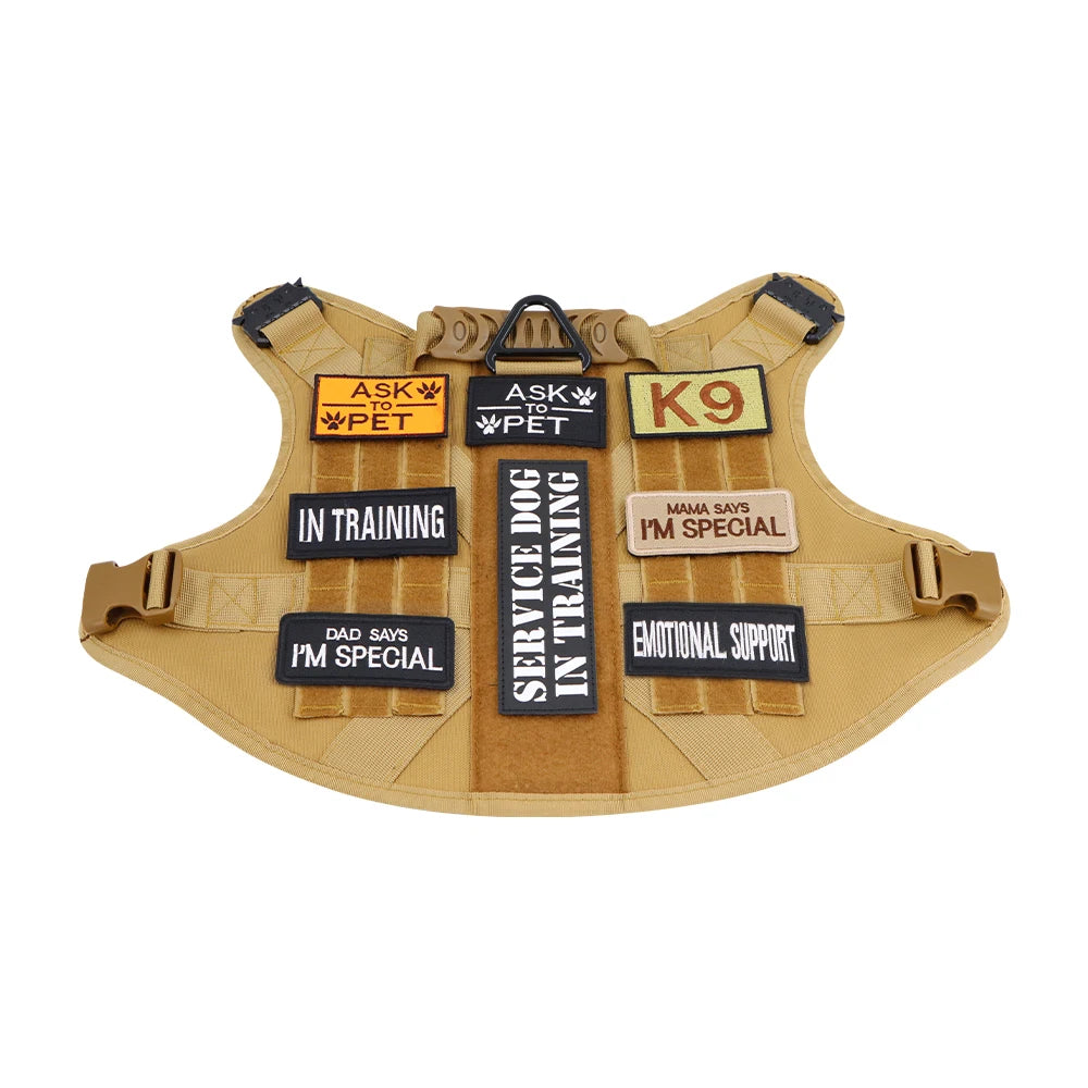 12 Dog Vest Harness Collar Personalized Patches