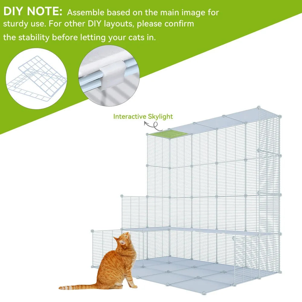 Cat Enclosure With Large Hammock