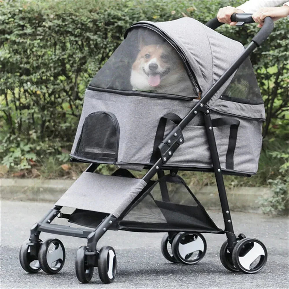 Foldable Dog/Cat Stroller