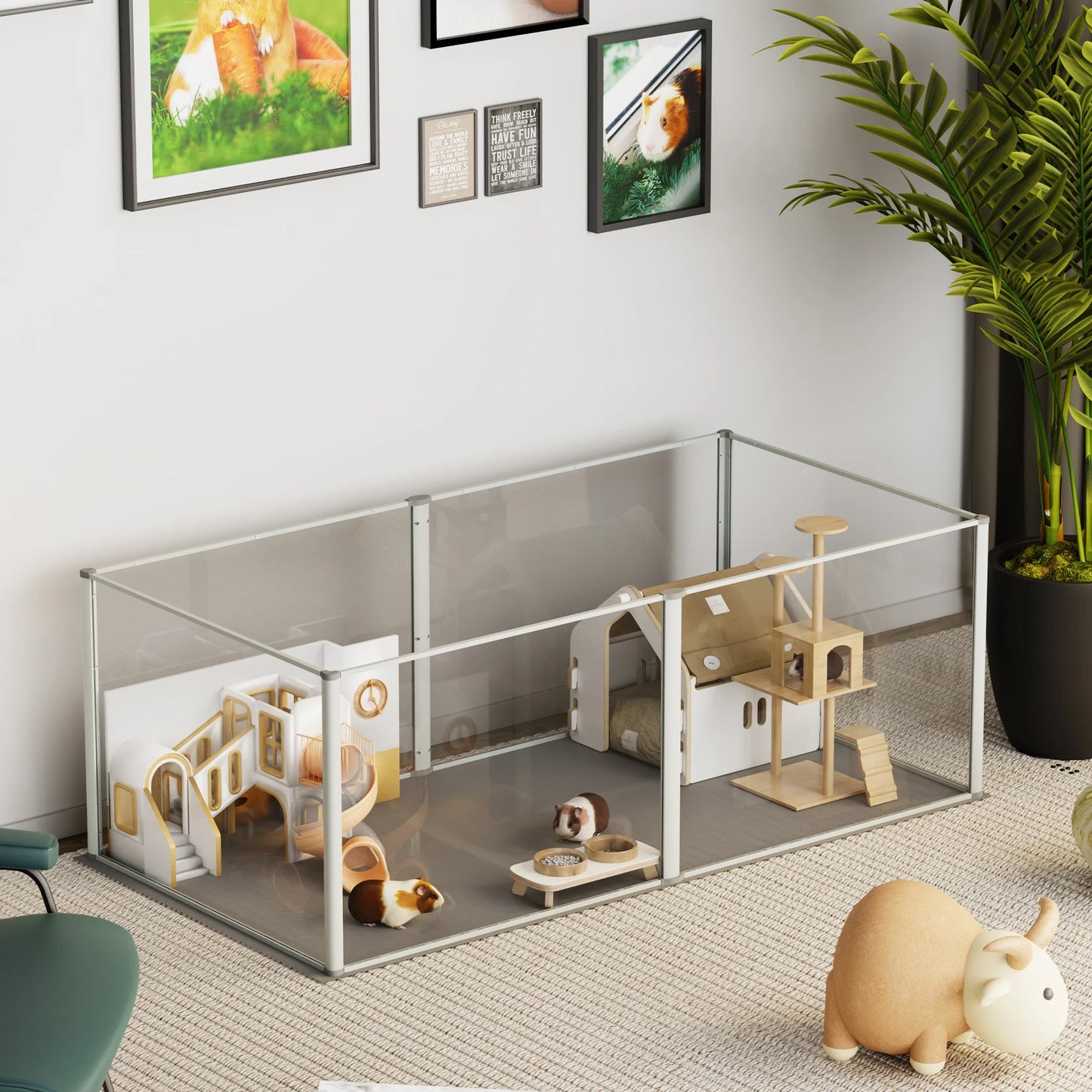 Clear Acrylic Dog Exercise Play Pen