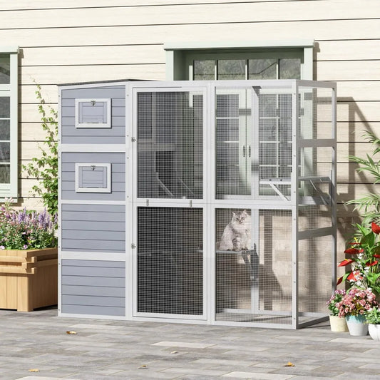 4-Tier Cat Catio With Weatherproof Roof