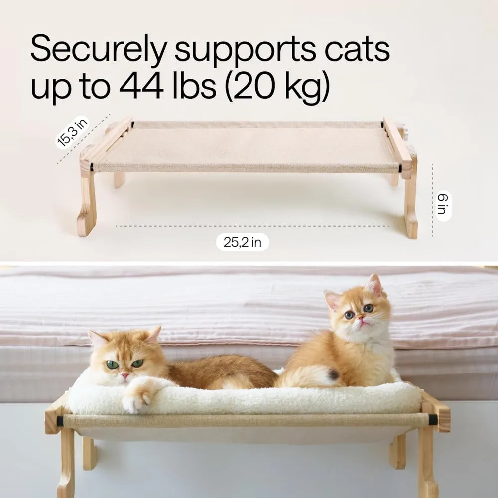 Elevated Cat Couch Bed Secure Window Mount